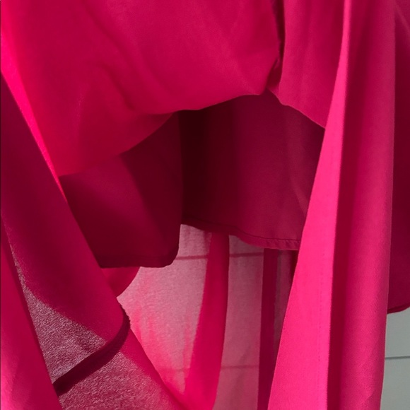Fuchsia Ruffle Maxi Dress – Fits Like Small - Picture 4 of 8